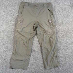 Columbia Titanium Convertible Hiking Cargo Pants Packable Mens Green Size Large